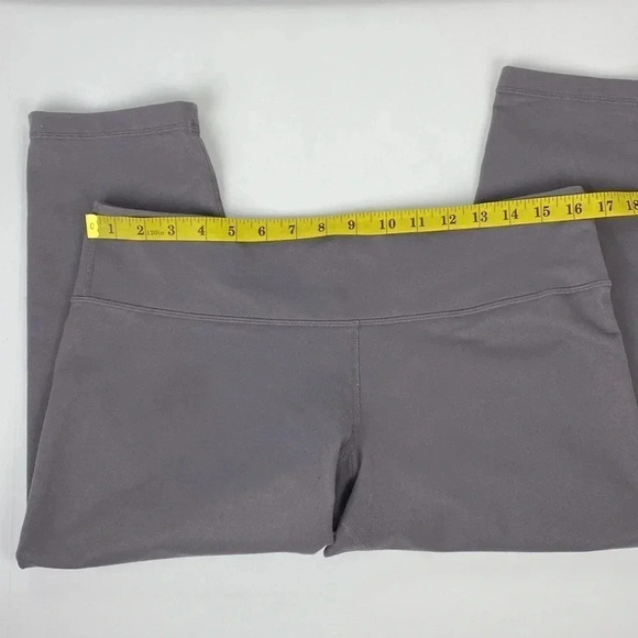 Lululemon grey Wunder  under cropped soot tights activewear capris pants 12 - Picture 5 of 11